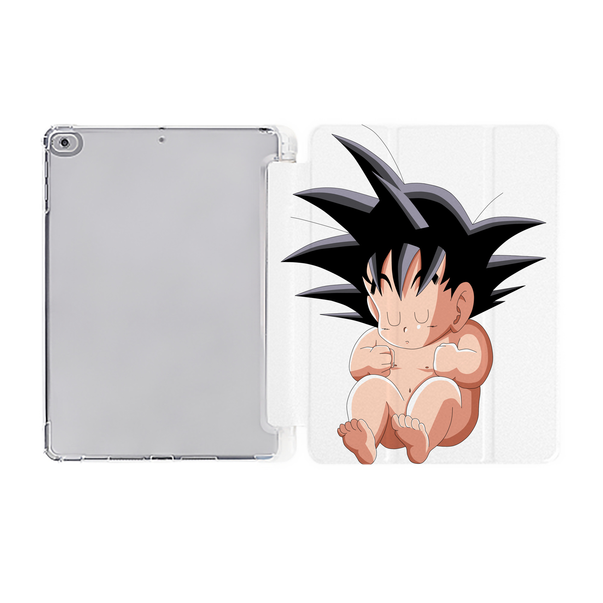 （画像用） ドラゴンボール 孫悟空（そん ごくう）Son Goku カカロット DRAGON BALL Kakarotto IPad ケース ペン収納付き 三つ折りスタンド PUレザー×シリコン 対応機種9.5/10.5/10.9インチ